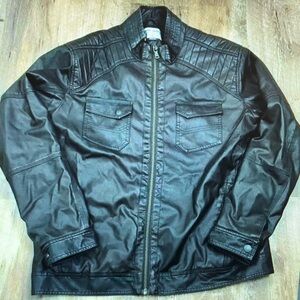 Men's Black Leather Jacket